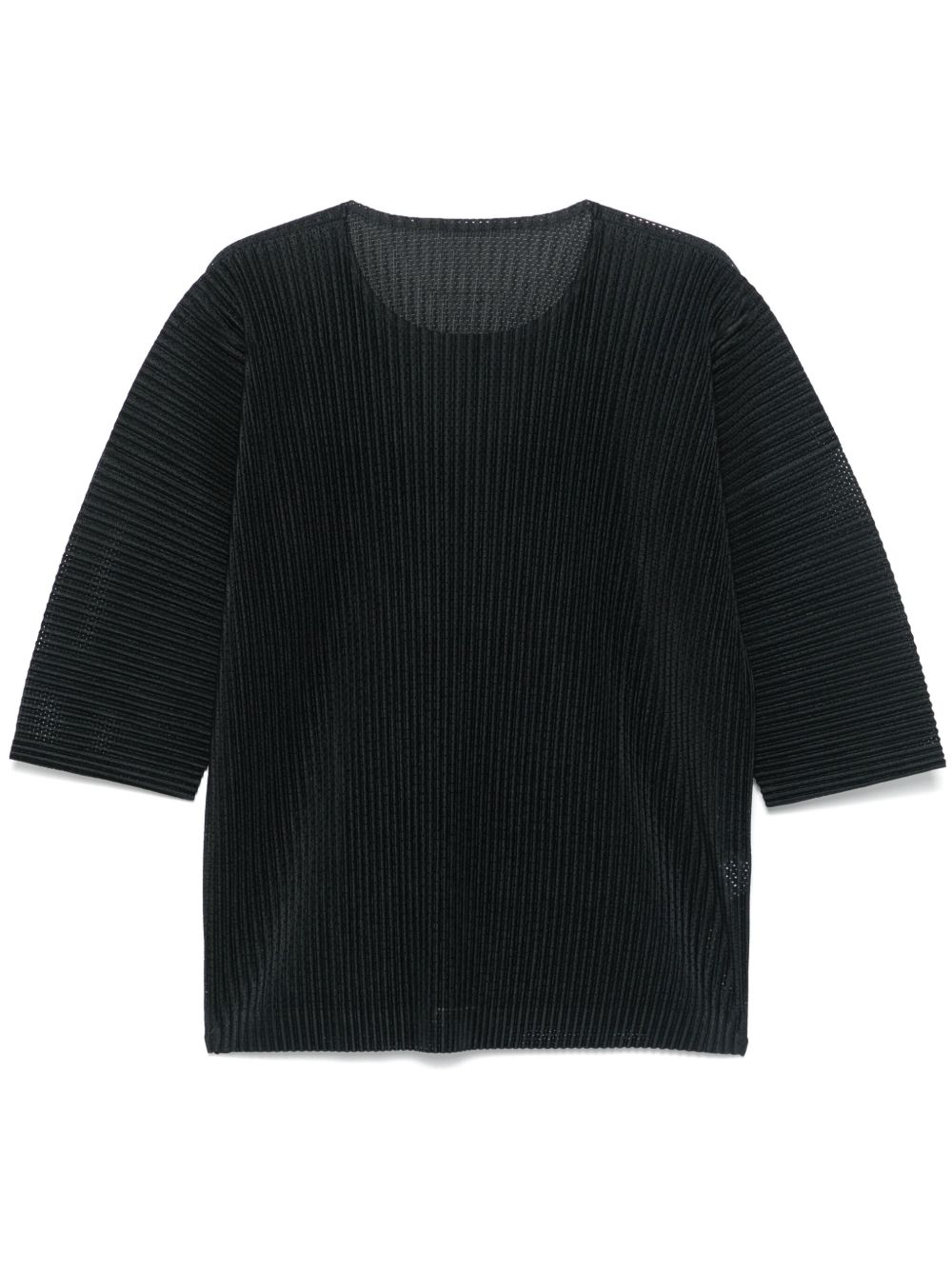 Homme Plissé Issey Miyake 镂空T恤 - 灰色