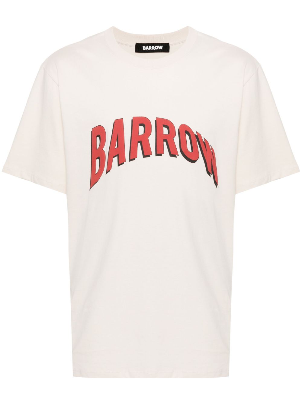 BARROW logo印花T恤 - 中性色