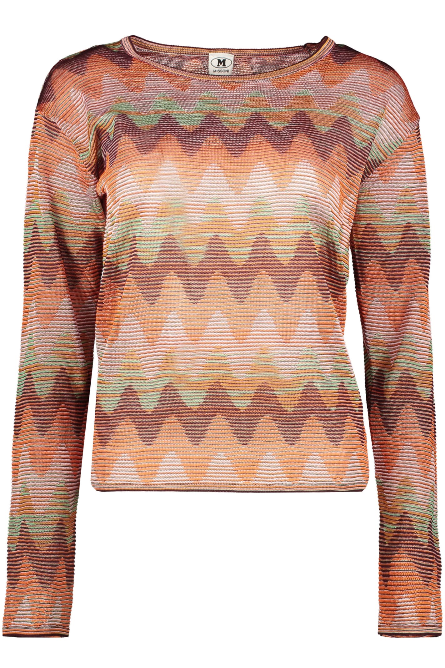 M Missoni 长袖圆领毛衣