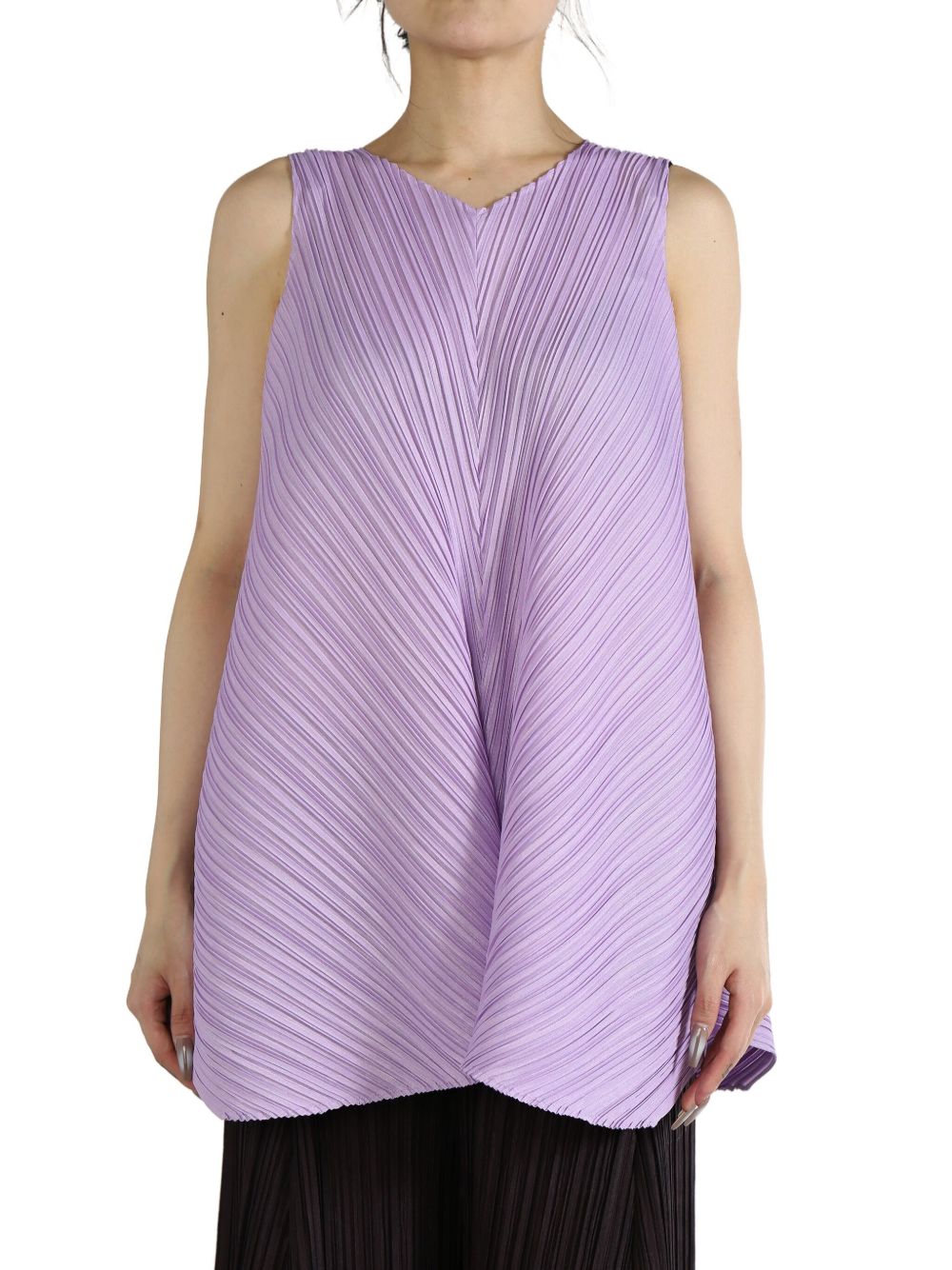Pleats Please Issey Miyake Mellow Pleats tunic - 紫色