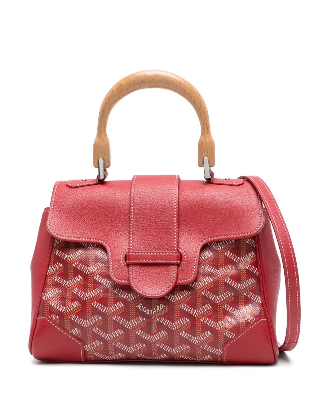 Goyard Pre-Owned Soft Saïgon 迷你手提包（典藏款） - 红色