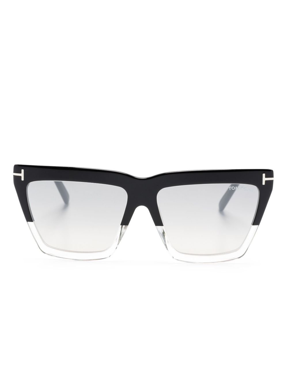 TOM FORD Eyewear Eden 超大镜框太阳眼镜 - 黑色