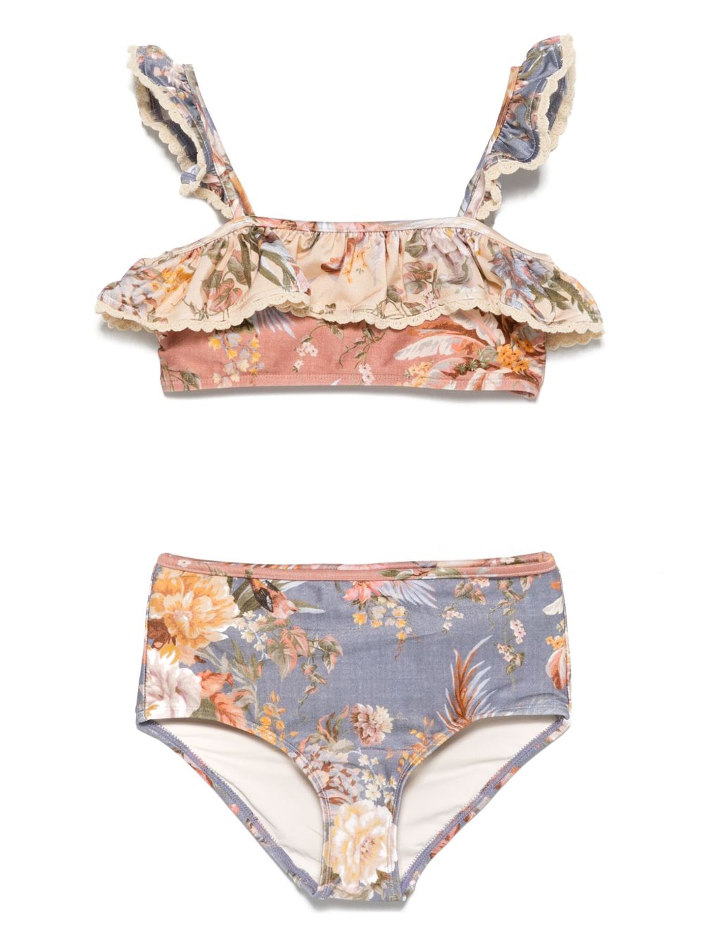 ZIMMERMANN Kids Tallow 比基尼套装 - 粉色