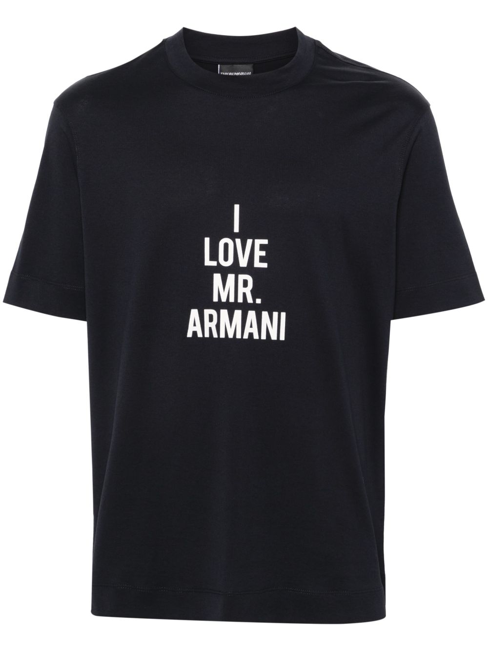 Emporio Armani I love Mr Armani T恤 - 蓝色