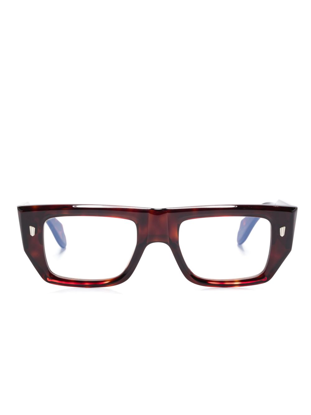 Cutler & Gross 1413 长方形框眼镜 - 褐色