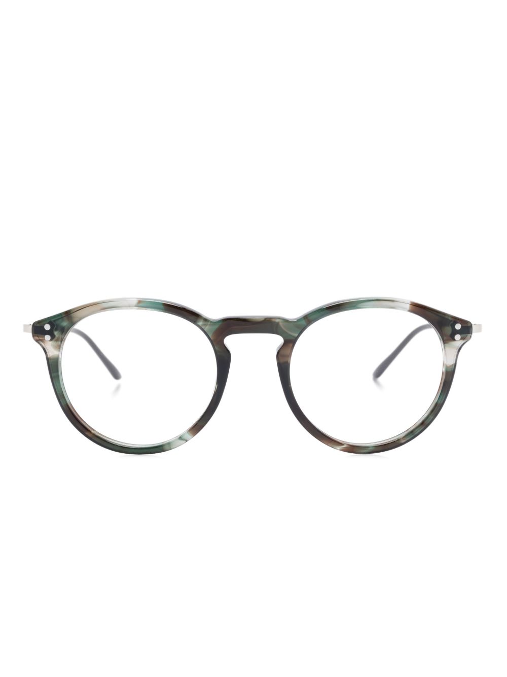 Gucci Eyewear 广角大圆框眼镜 - 绿色