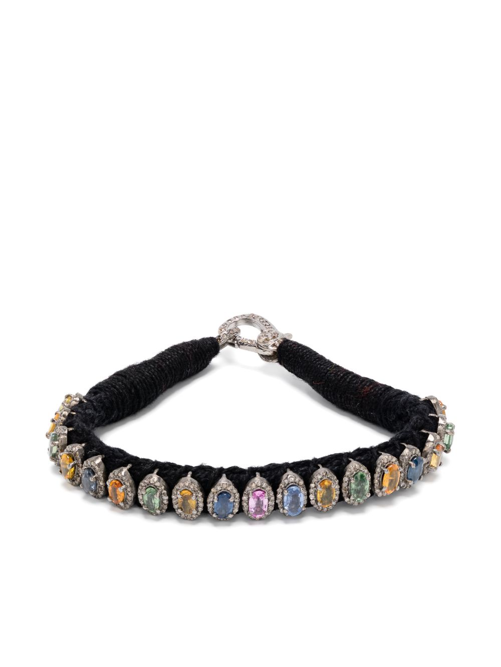 JIA JIA Rainbow Sapphire 装饰手链 - 银色