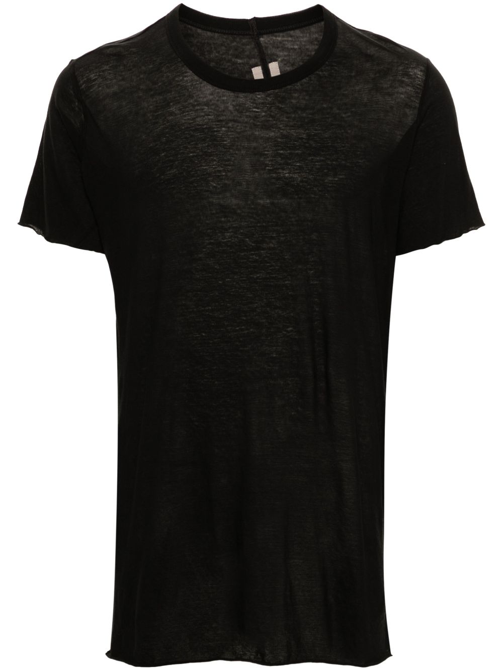 Rick Owens 圆领棉T恤 - 黑色