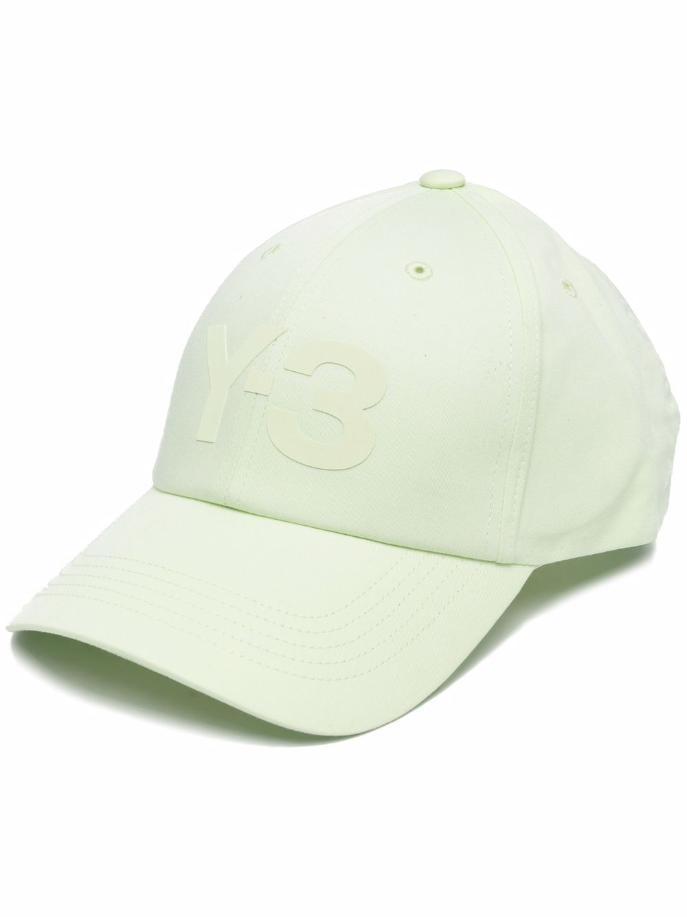 Y-3 logo压纹棉棒球帽 - 绿色
