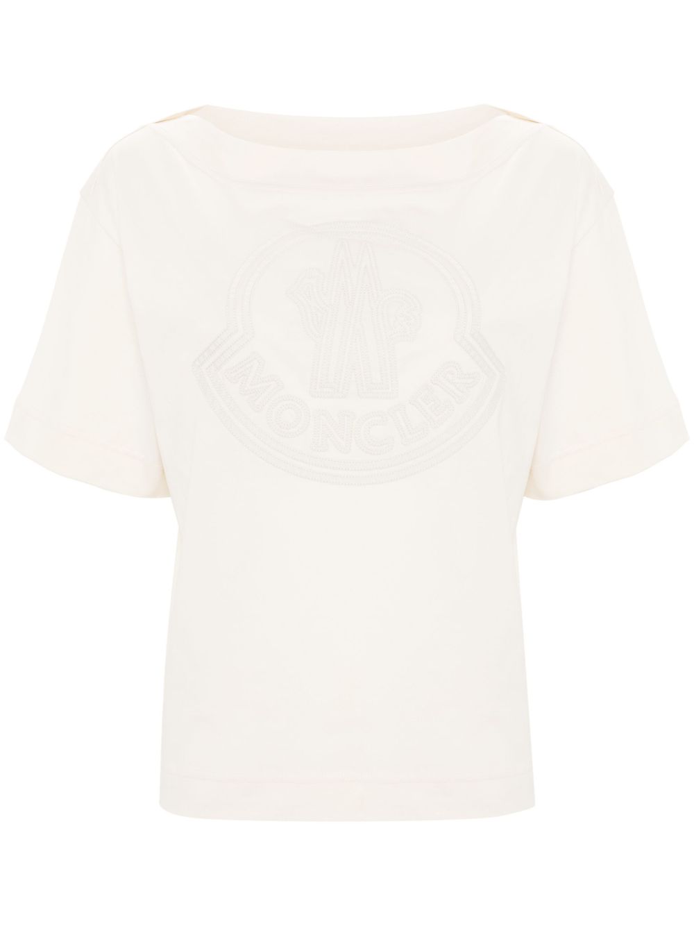 Moncler logo贴花T恤 - 中性色
