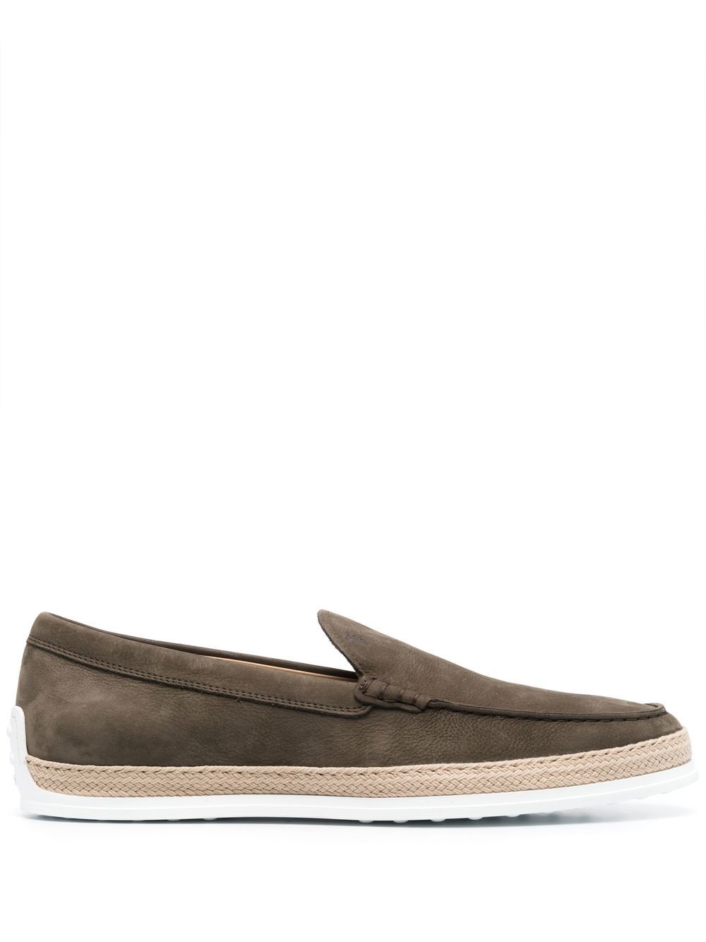 Tod's 套穿设计乐福鞋 - 绿色