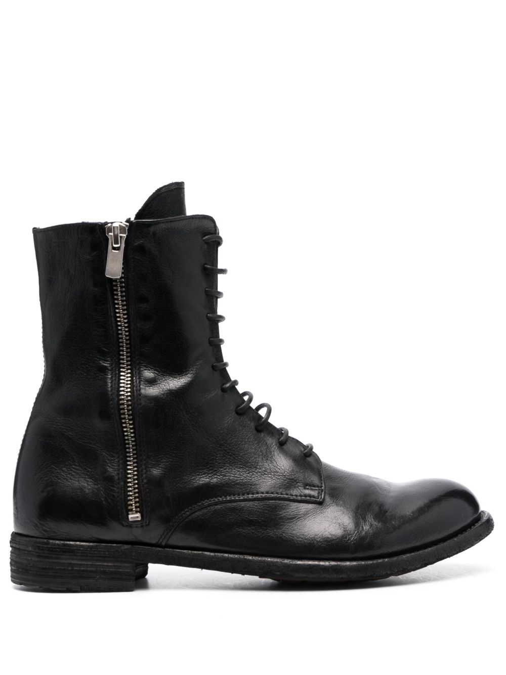 Officine Creative Lexikon 149 皮质及踝靴 - 黑色