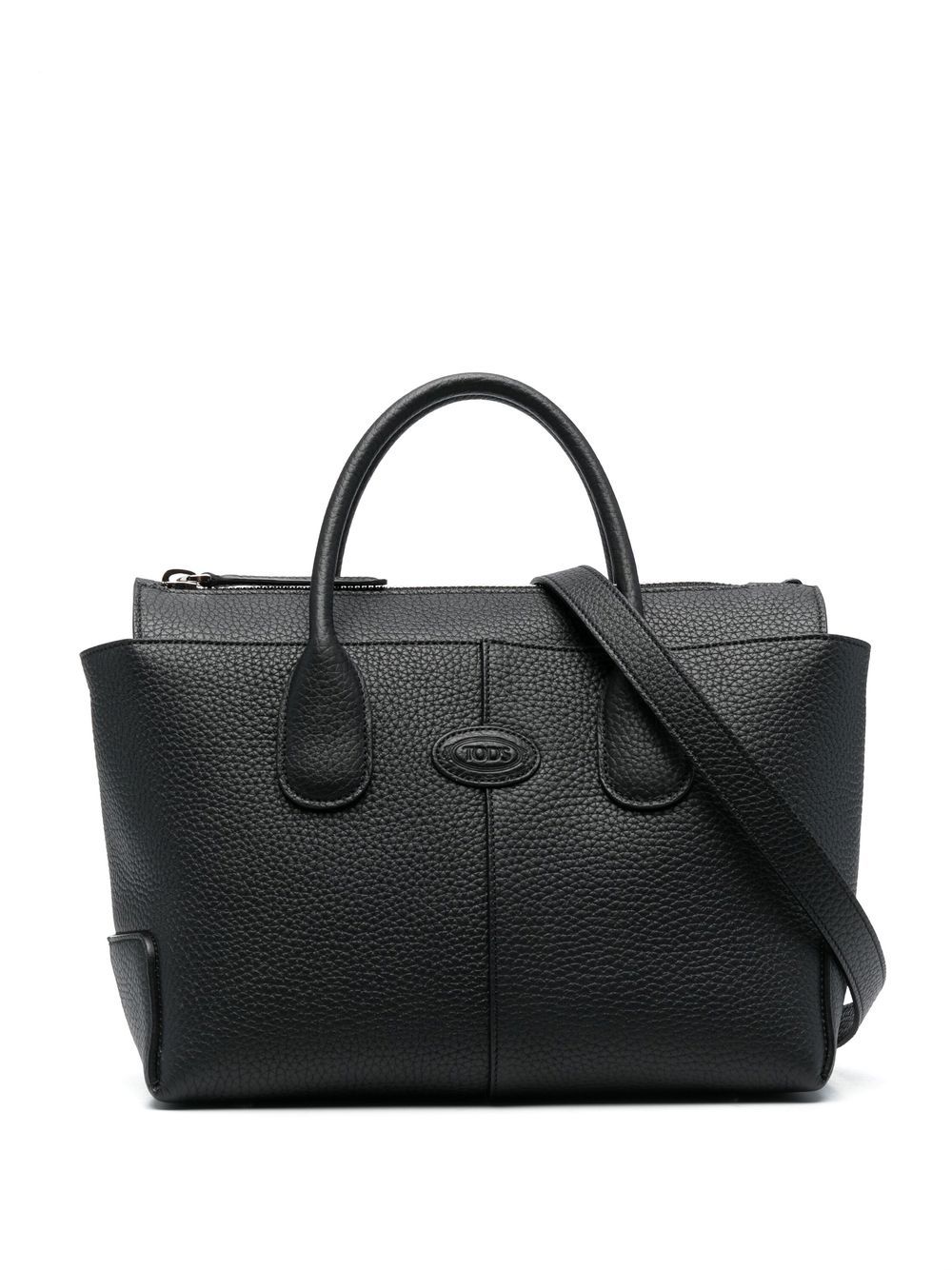 Tod's Di 中号皮质托特包 - 黑色
