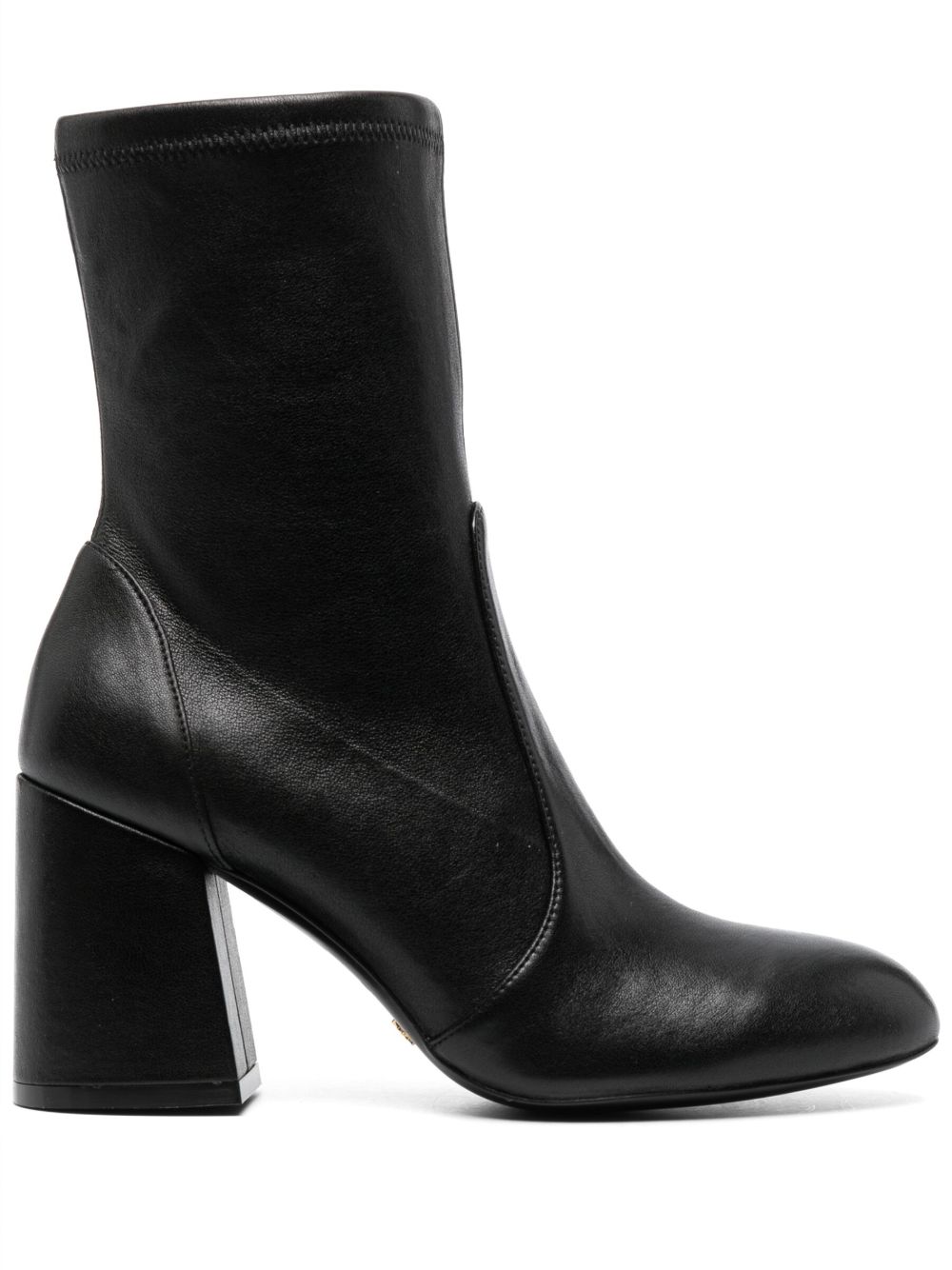 Stuart Weitzman 粗高跟及踝靴 - 黑色