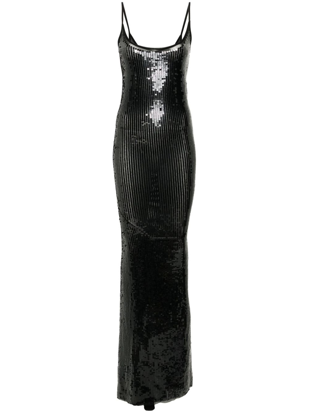Rick Owens Lilies Slip Gown 亮片设计连衣裙 - 黑色