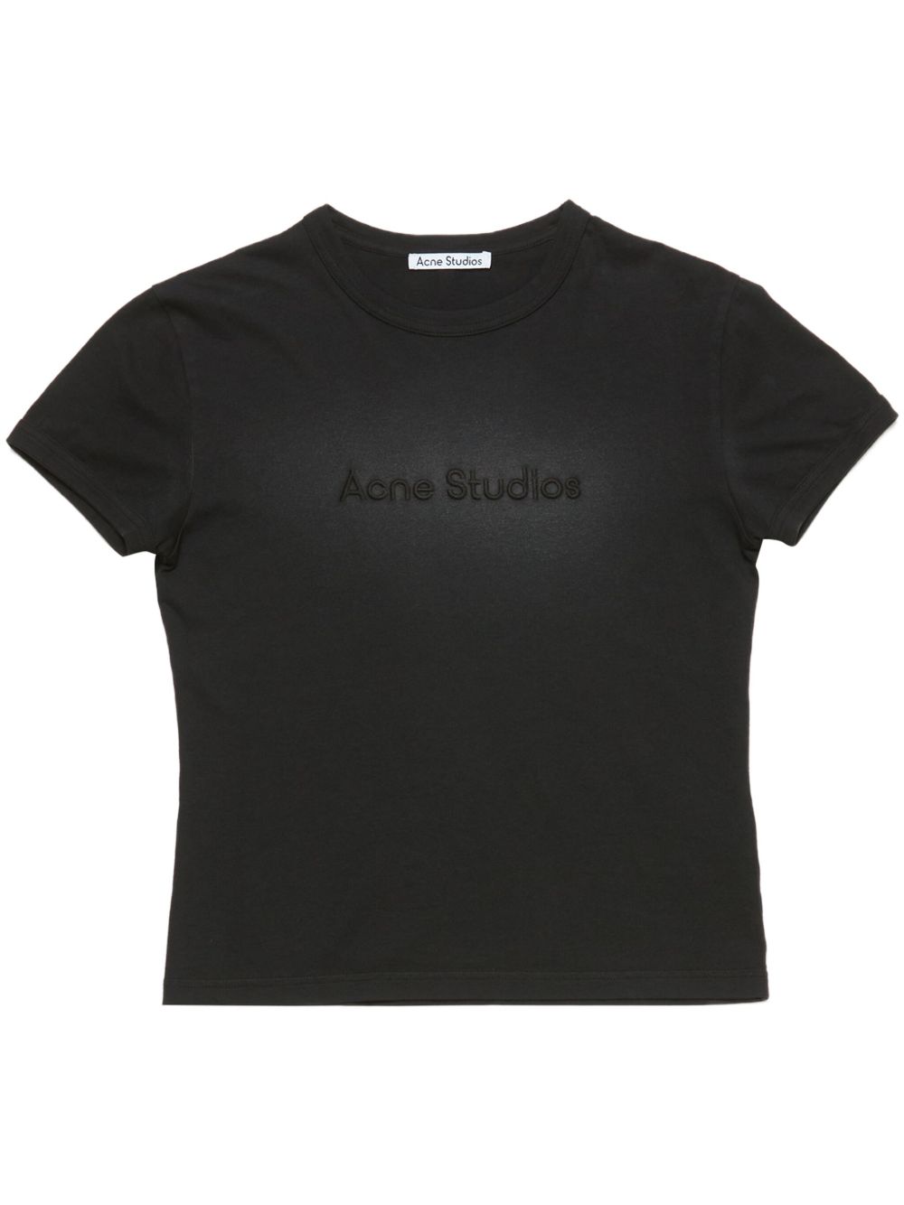 Acne Studios logo刺绣T恤 - 黑色