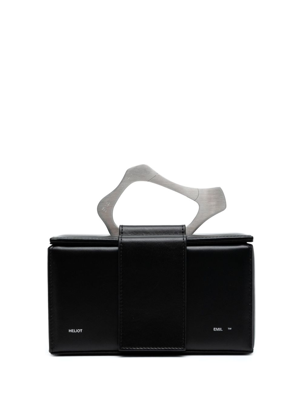 HELIOT EMIL Charred Carabiner 皮质手拿包 - 黑色