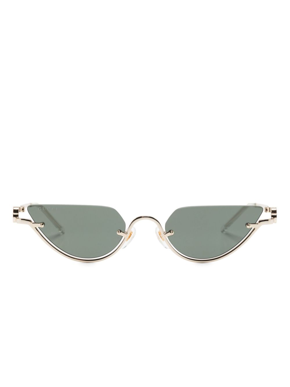 Gucci Eyewear GG1603S 猫眼框太阳眼镜 - 金色