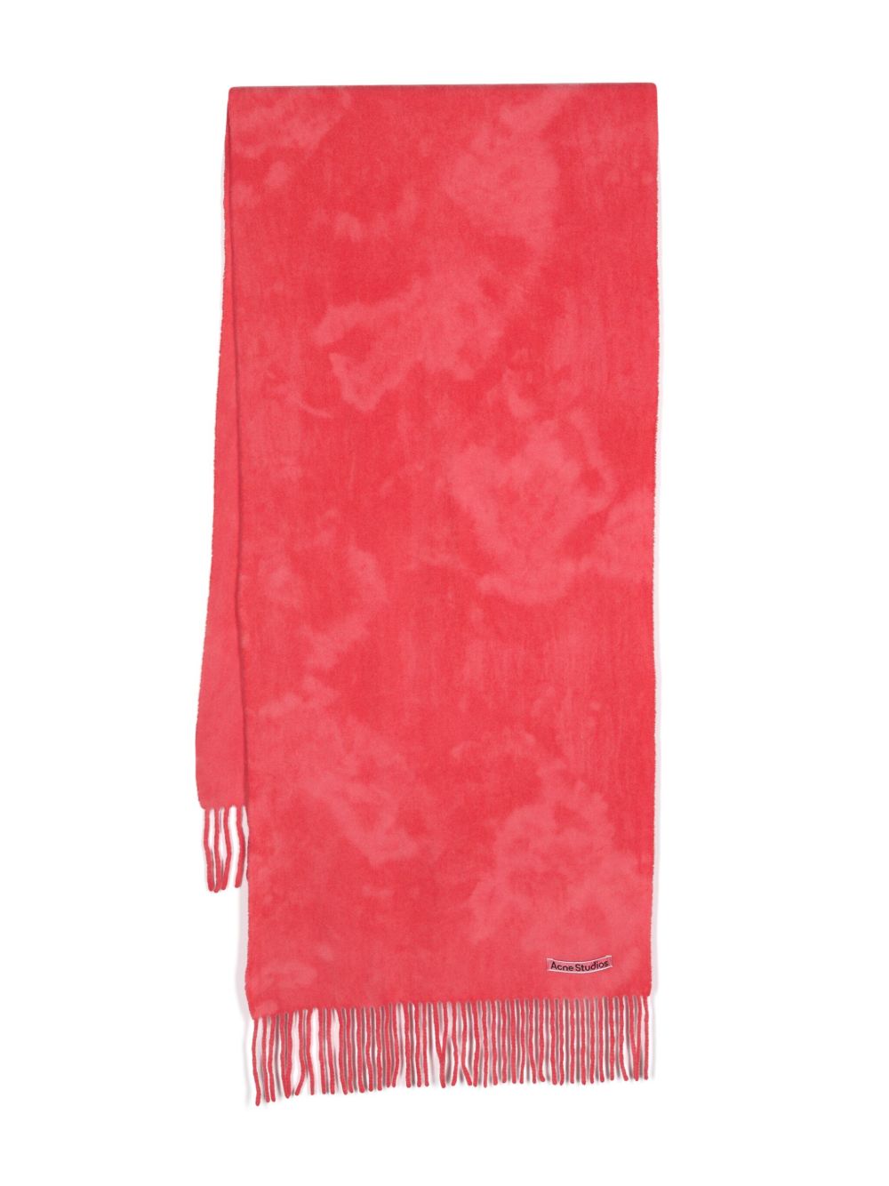 Acne Studios logo贴花羊毛围巾 - 粉色