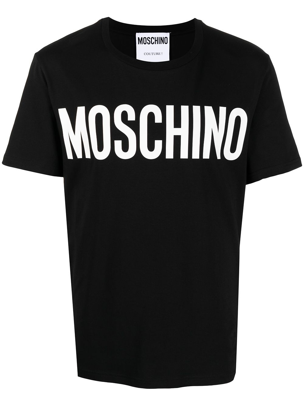 Moschino 莫斯奇诺 logo印花短袖T恤 - 黑色