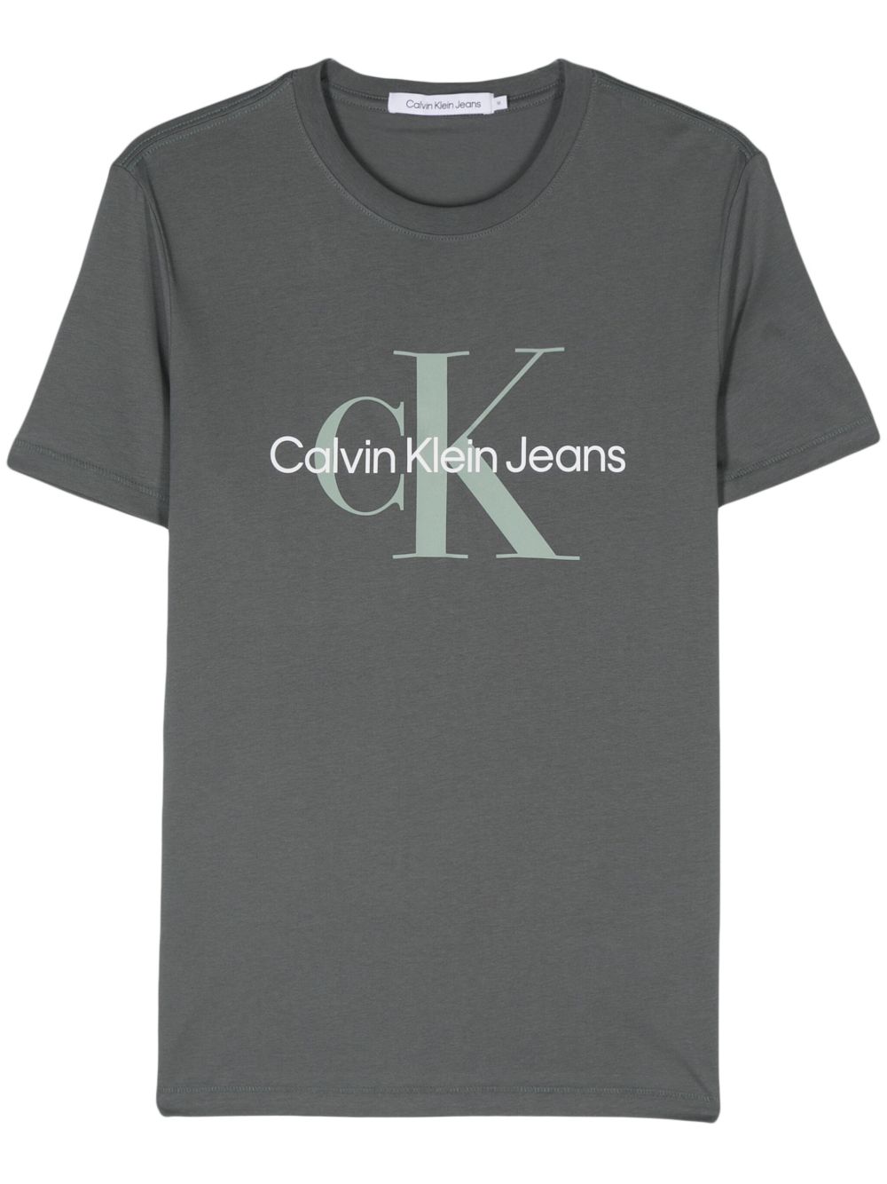 Calvin Klein 经典印花T恤 - 灰色