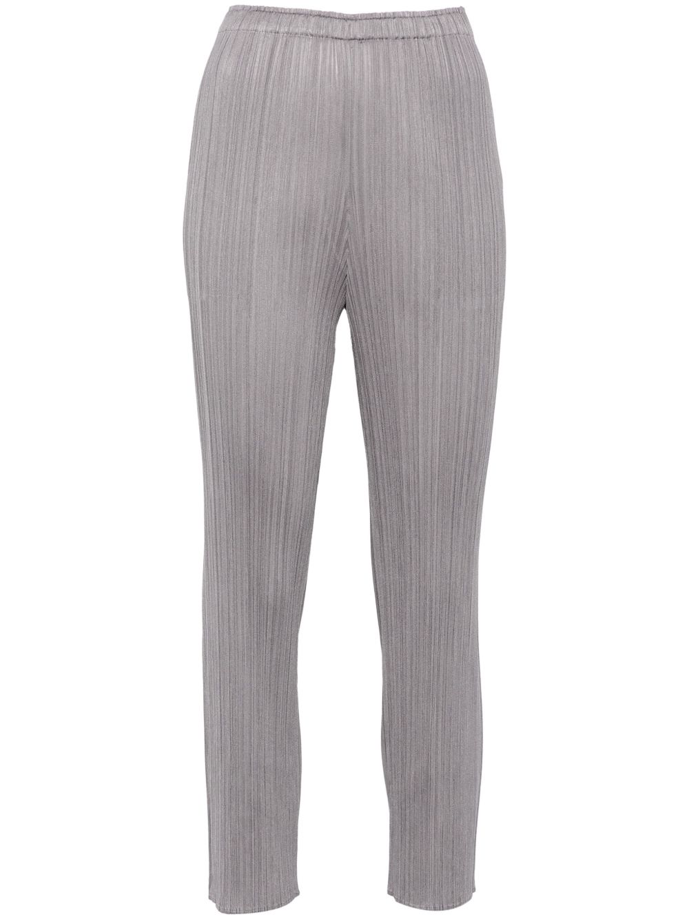 Pleats Please Issey Miyake 经典露踝裤 - 灰色