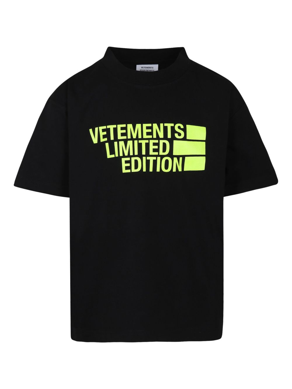 Vetements Kids logo T恤 - 黑色