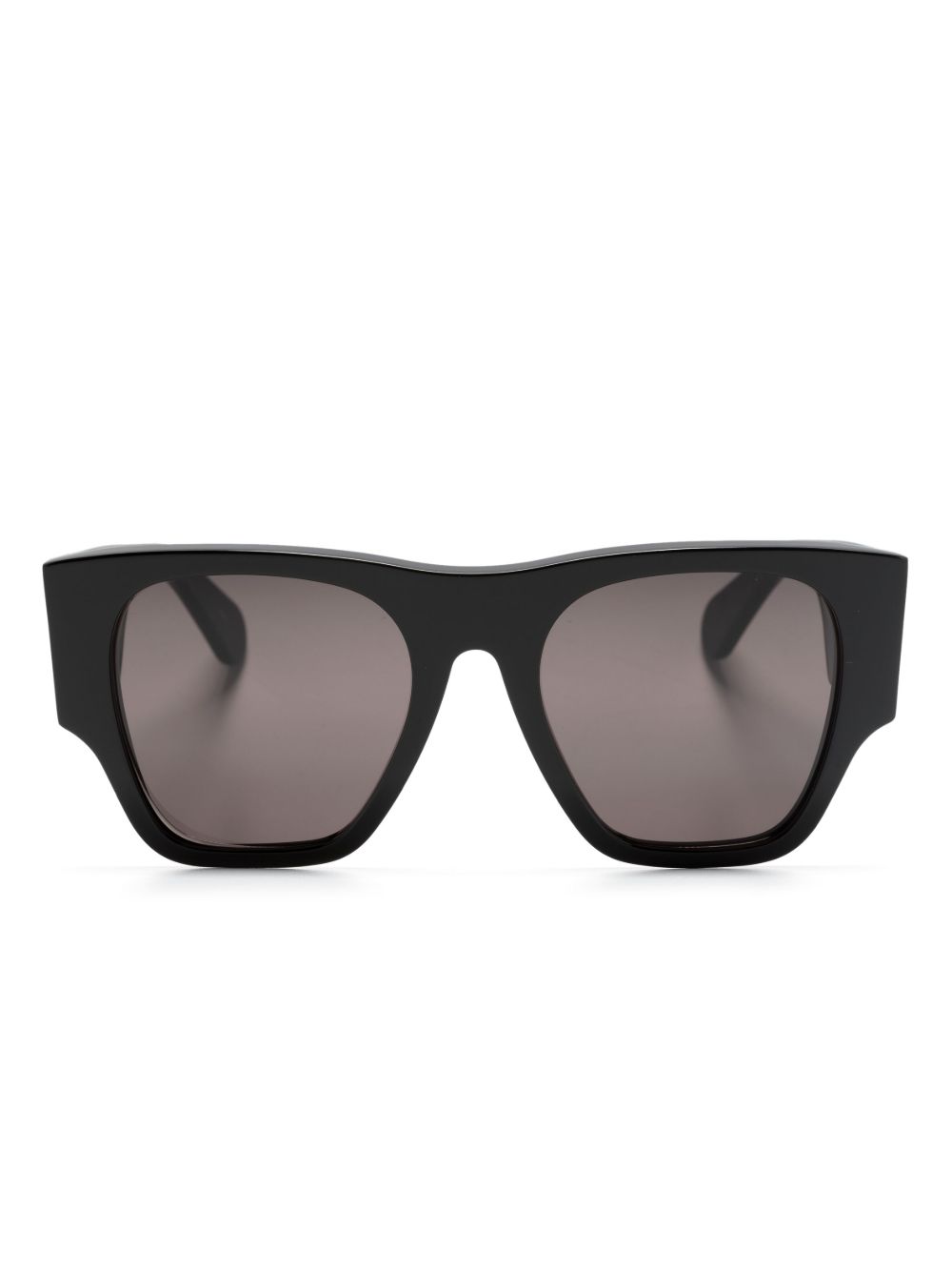 Chloé Eyewear 超大D形镜框太阳眼镜 - 黑色