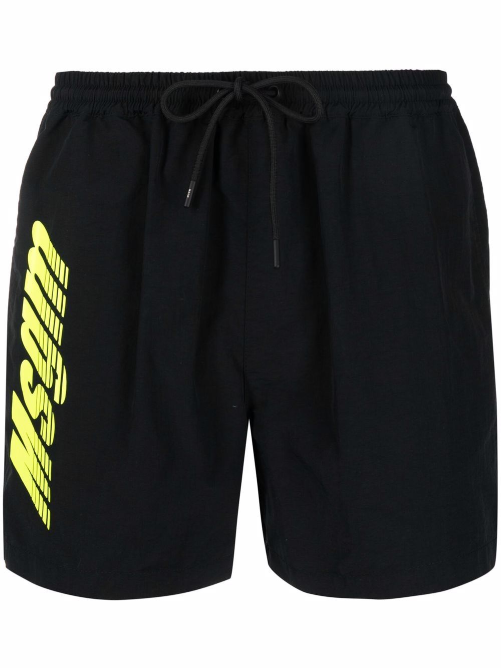 MSGM logo印花泳裤 - 黑色