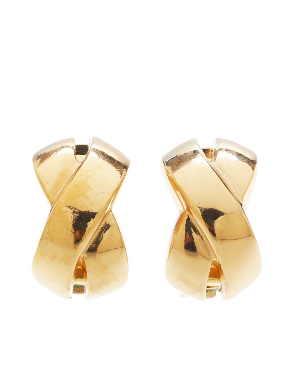 Christian Dior Pre-Owned Twist 夹扣式耳环（典藏款） - 金色