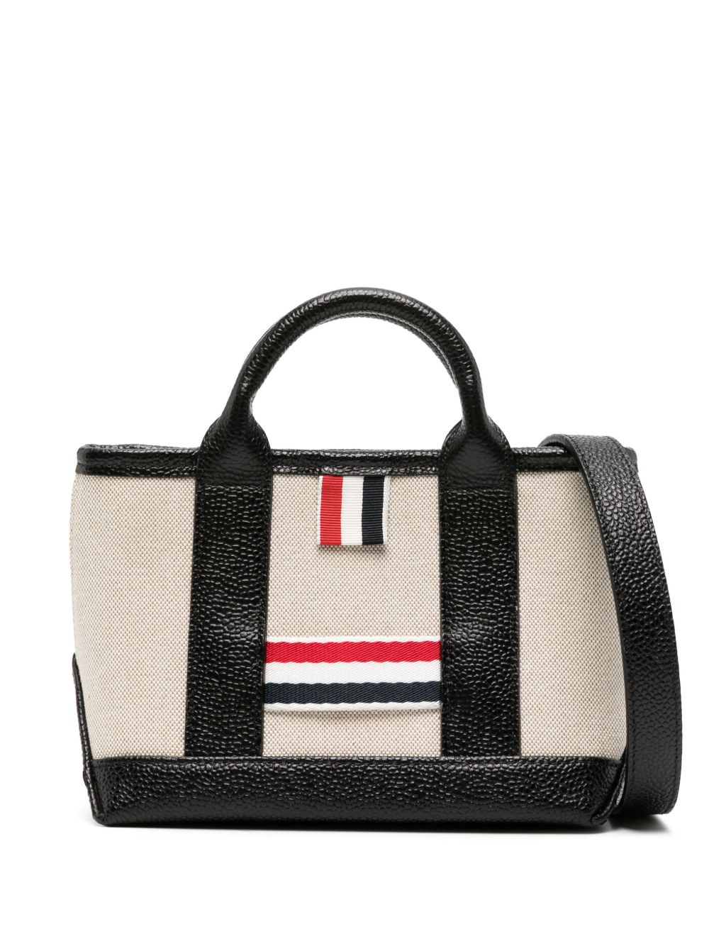 Thom Browne Tool 迷你皮质手提包 - 黑色