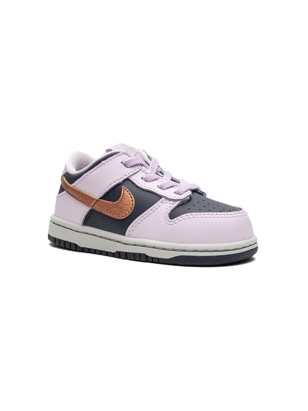 Nike Kids Dunk Low Copper Swoosh 运动鞋 - 蓝色