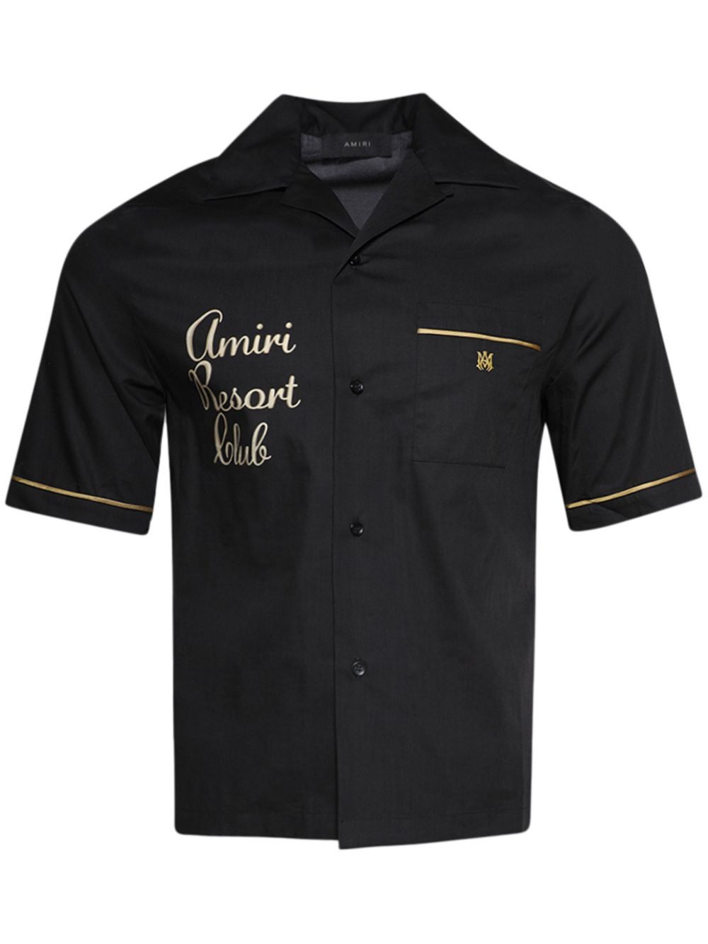AMIRI Resort Club 刺绣衬衫 - 黑色