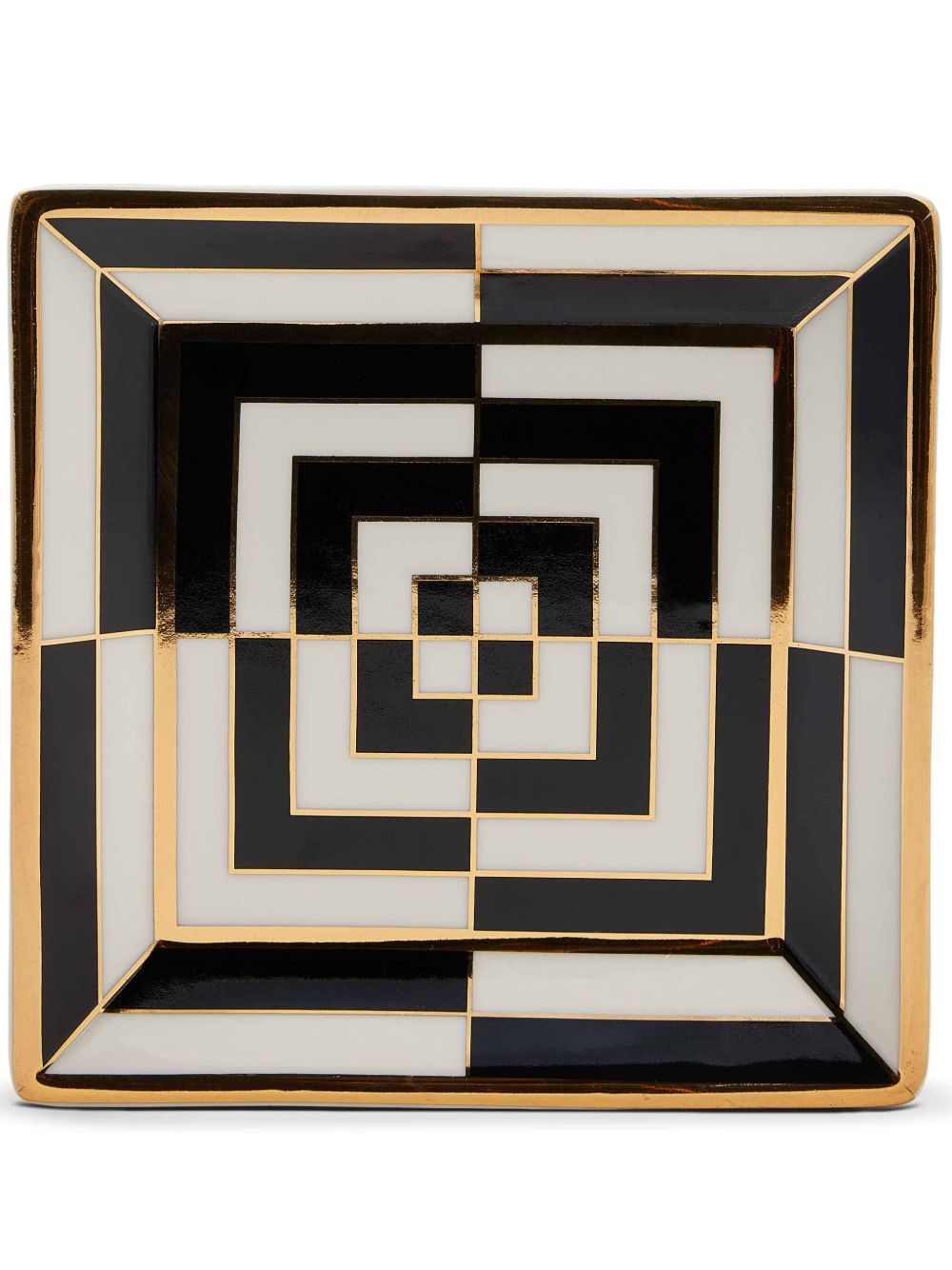Jonathan Adler Op Art 饰品托盘（11.5厘米） - 黑色