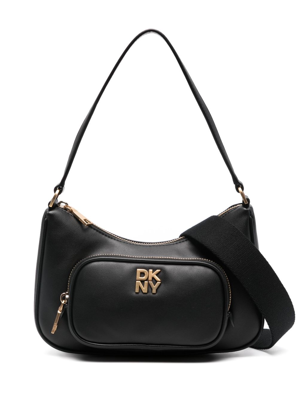 DKNY Philo 皮质单肩包 - 黑色