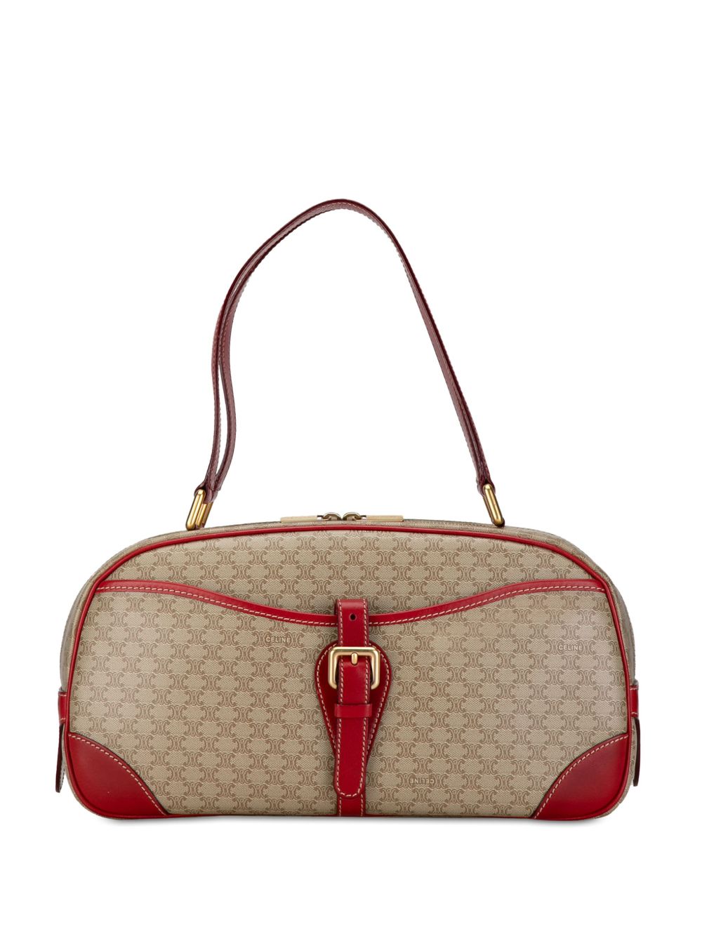 Céline Pre-Owned Macadam 单肩包（2000年典藏款） - 褐色