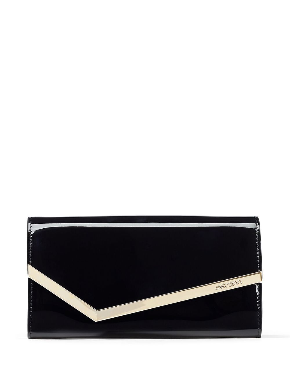 Jimmy Choo Emmie 漆皮手拿包 - 黑色