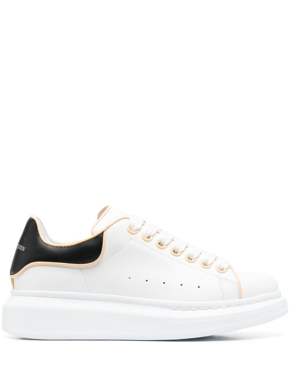 Alexander McQueen 皮质低帮运动鞋 - 白色