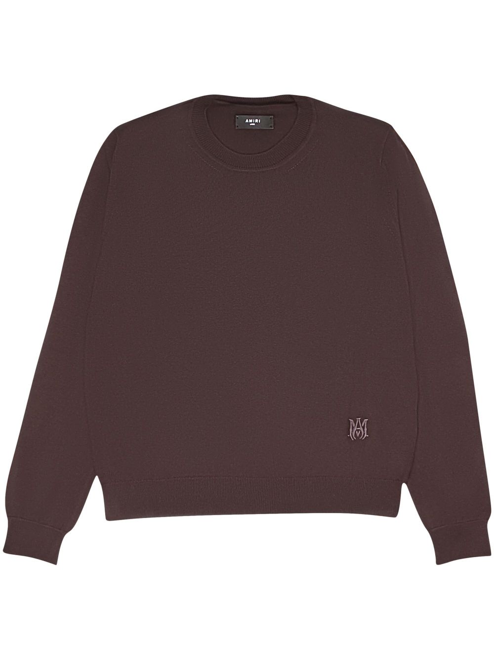 AMIRI MA logo刺绣卫衣 - 褐色