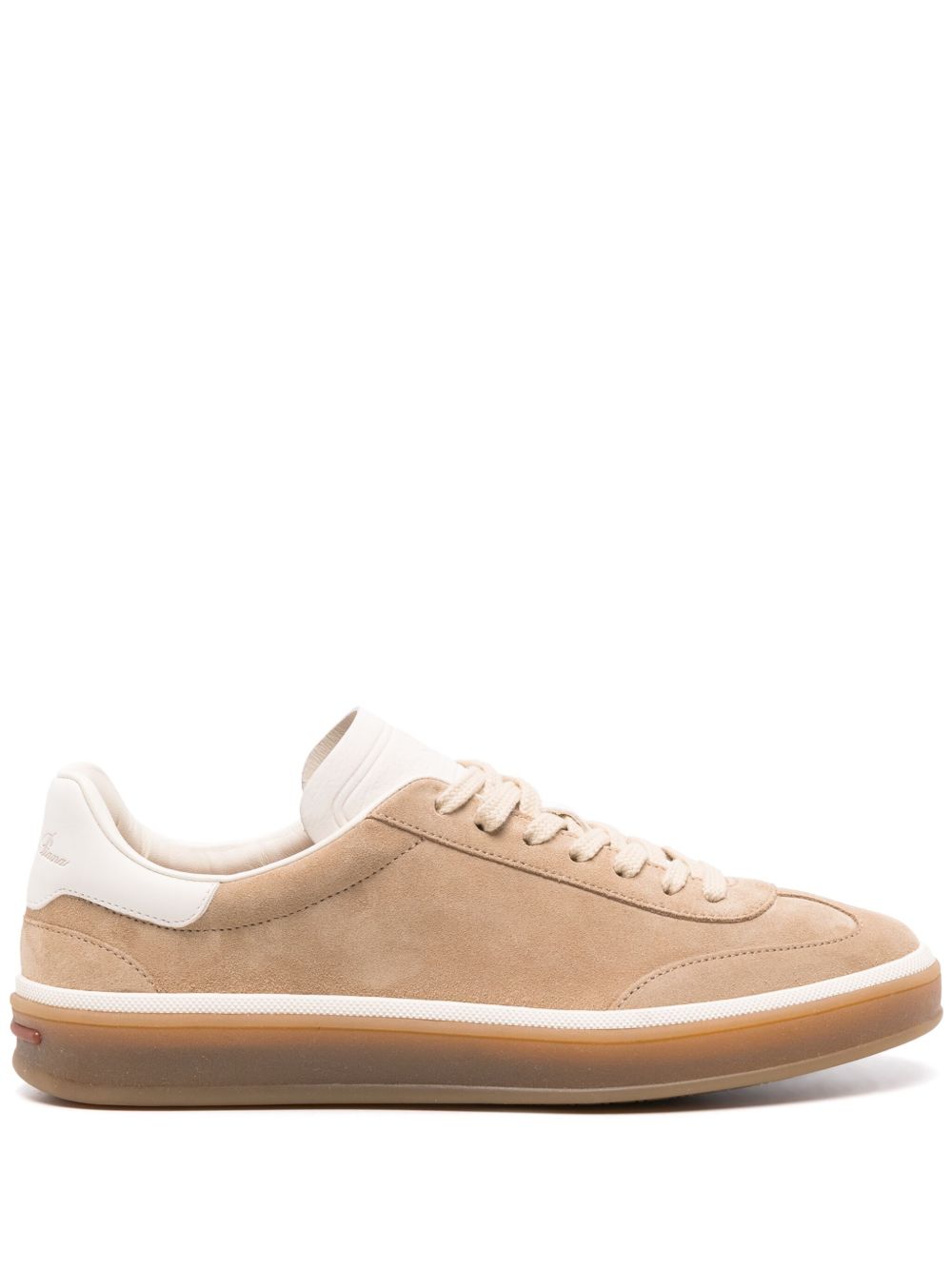 Loro Piana Tennis 系带绒面皮板鞋 - 中性色