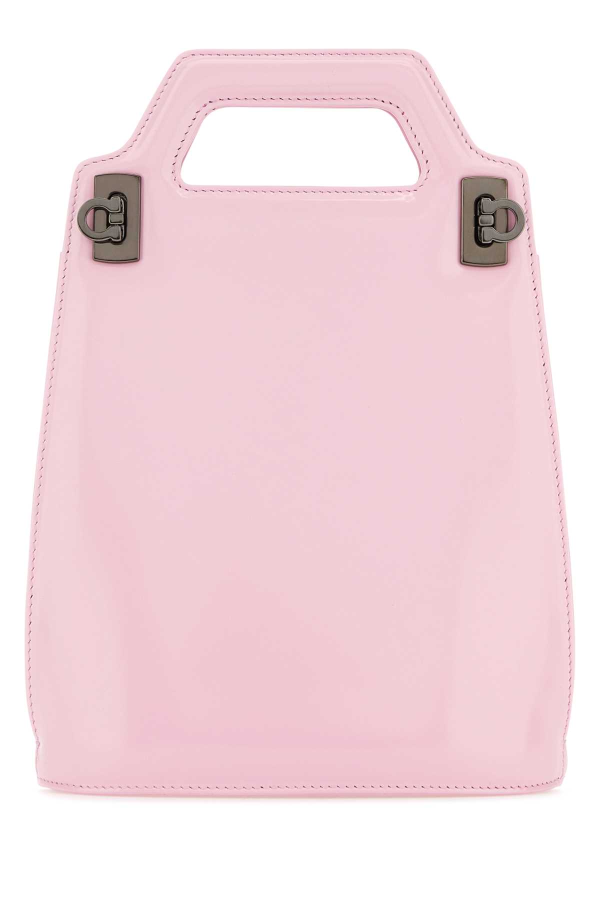 Ferragamo Pink Leather Mini Wanda Handbag
