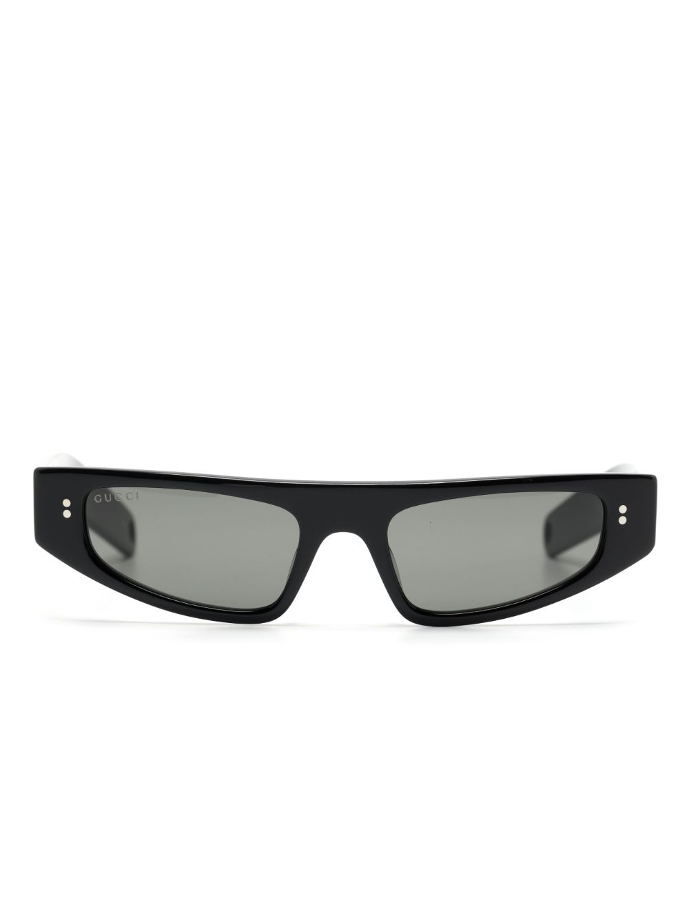 Gucci Eyewear 有色镜片猫眼框太阳眼镜 - 黑色