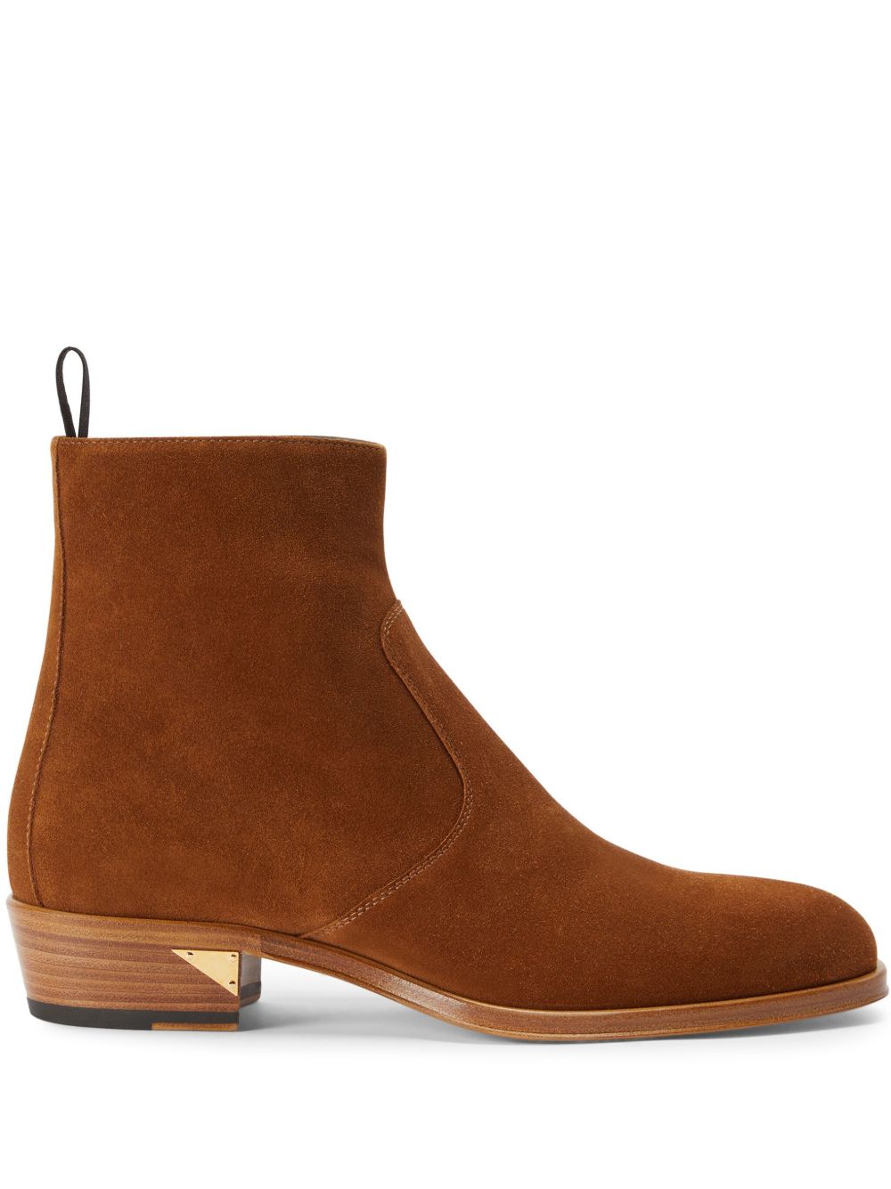 Giuseppe Zanotti Fabyen 绒面皮及踝靴 - 褐色