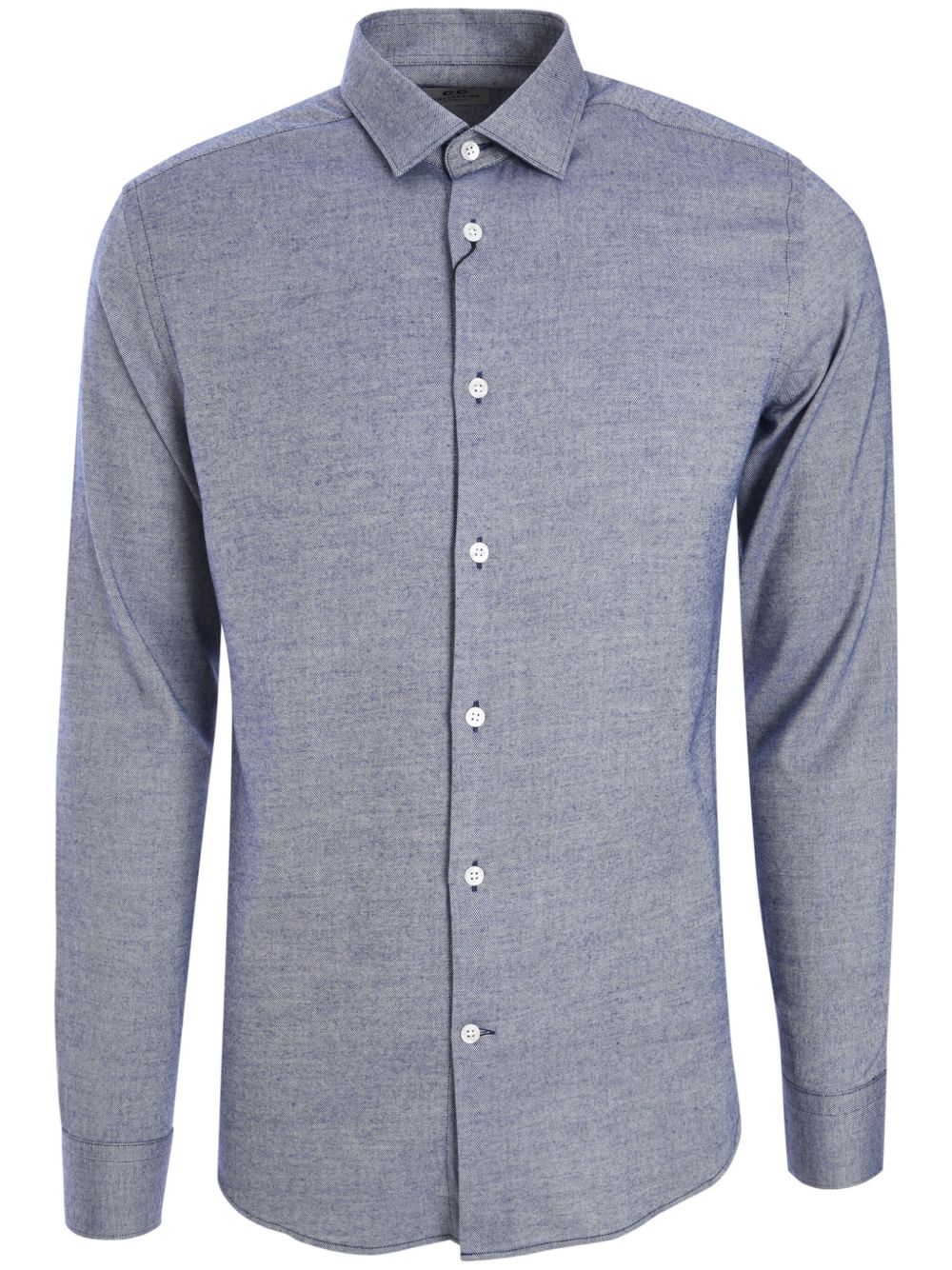 Corneliani 府绸衬衫 - 蓝色