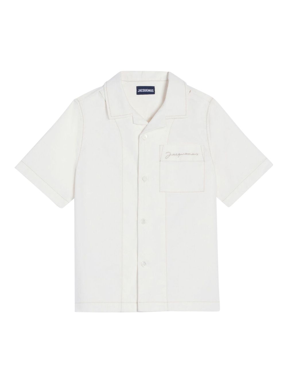 JACQUEMUS L'ENFANT 经典棉衬衫 - 白色
