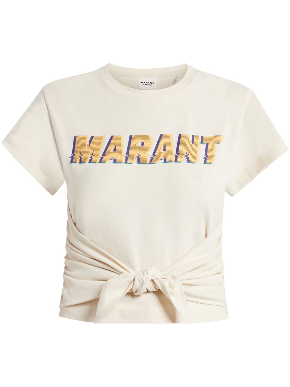 MARANT ÉTOILE logo印花棉T恤 - 中性色