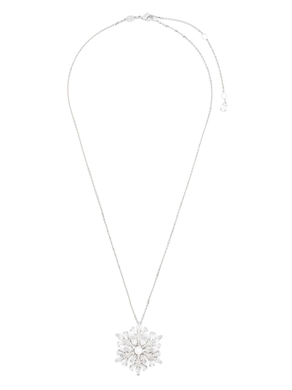 Swarovski Idyllia 胸针吊饰项链 - 银色