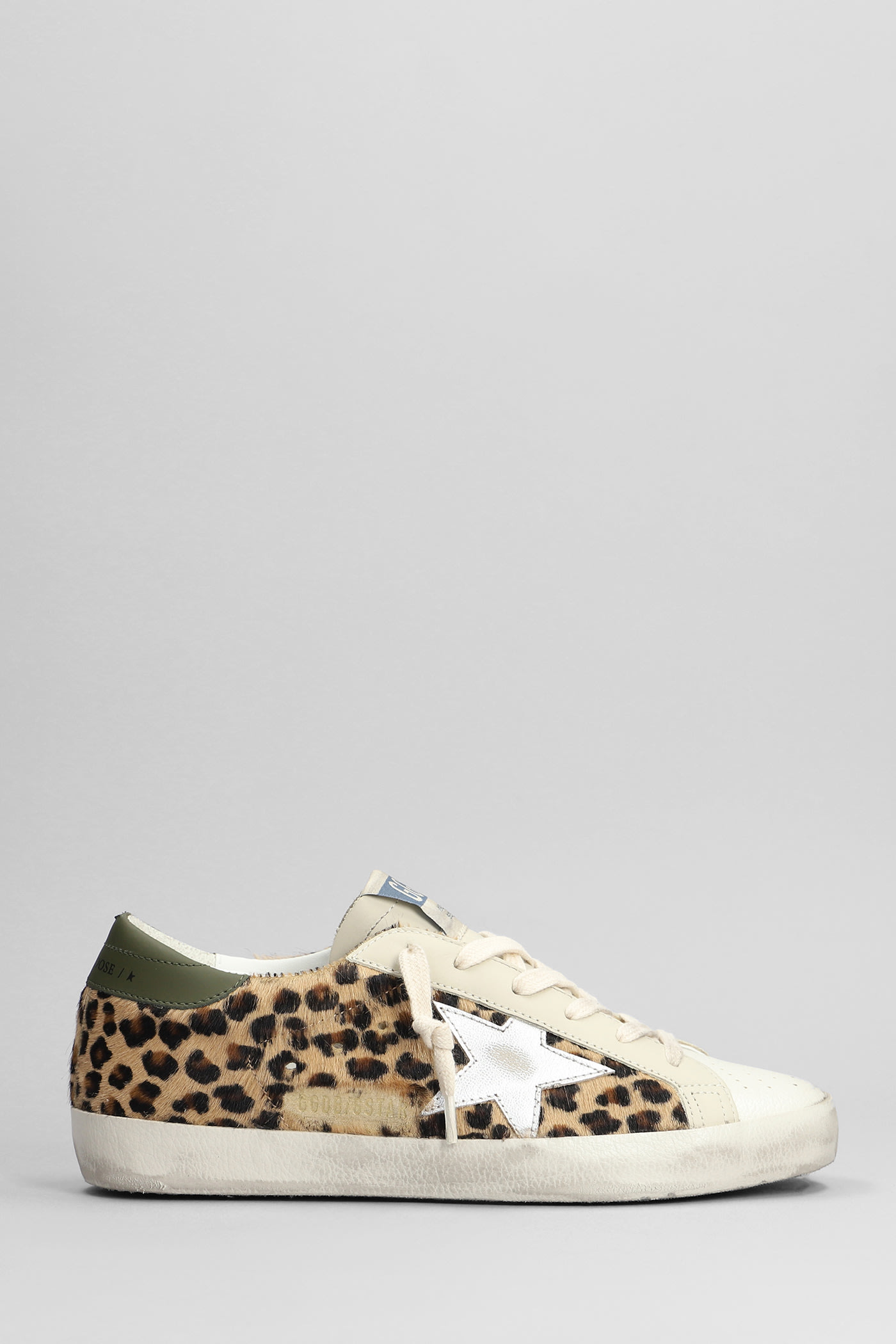 Golden Goose Super-star Classic With List Horsy Upper Fabric Toe Laminated Star Leather Heel