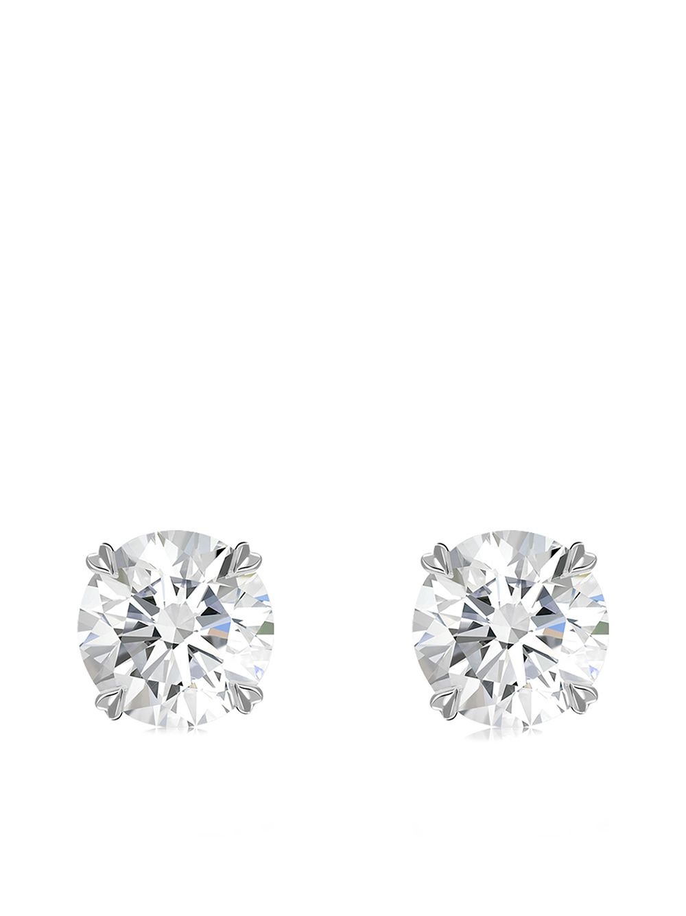 Pragnell Windsor 18K白金钻石耳钉 - 银色
