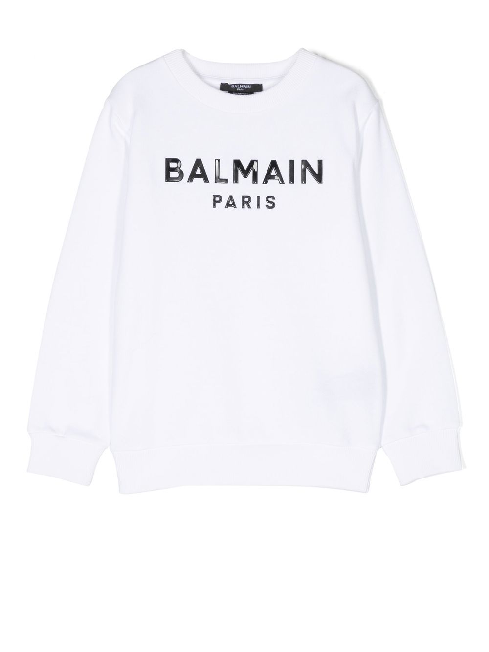 Balmain Kids logo印花卫衣 - 白色